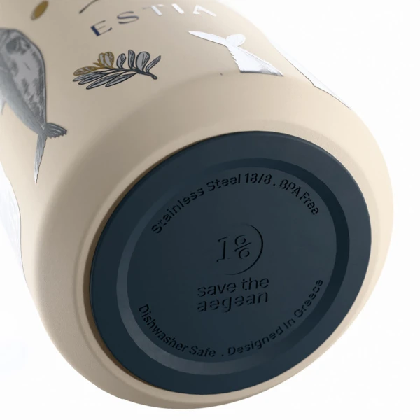 ESTIA HOME ART ΘΕΡΜΟΣ LENS SAVE THE AEGEAN 360ml SALT LIFE