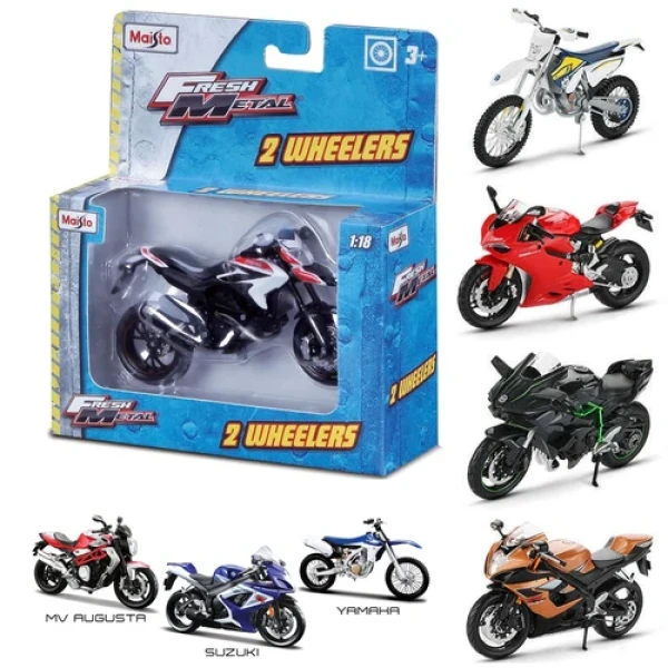 MAISTO 1:18 2-WHEELERS IN FLOOR - ΔΙΑΦΟΡΑ ΣΧΕΔΙΑ