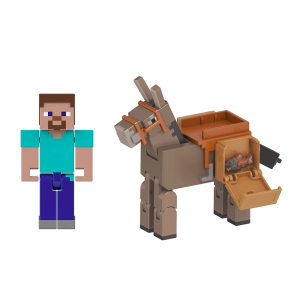 MINECRAFT ΣΕΤ 2 ΦΙΓΟΥΡΕΣ - STEVE & DONKEY