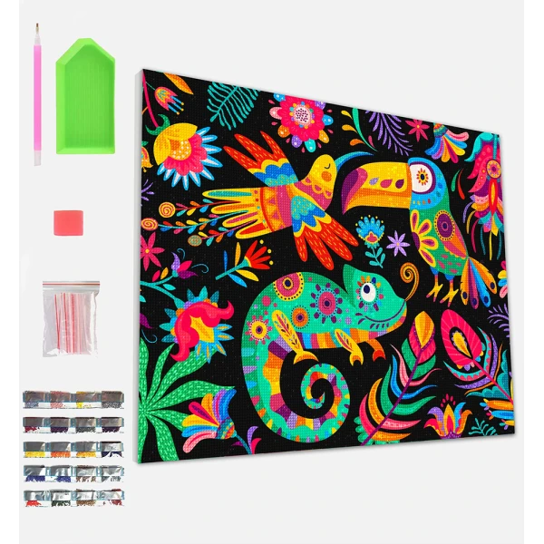 SPLAT PLANET ΣΕΤ DIAMOND PAINTING ΣΕ ΚΑΜΒΑ ΜΕ ΤΕΛΑΡΟ 30Χ40 εκ. FIESTA FIESTA
