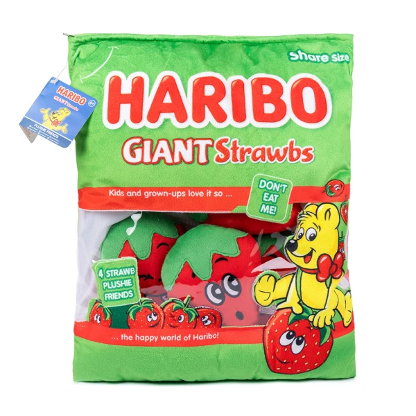 HARIBO STRAWBERRIES SNACK BAG ΜΕΓΑΛΟ ΜΕ 5 ΛΟΥΤΡΙΝΑ