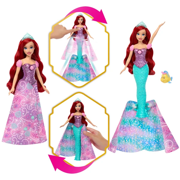 DISNEY PRINCESS ΚΟΥΚΛΑ ΑΡΙΕΛ ΠΟΥ ΜΕΤΑΜΟΡΦΩΝΕΤΑΙ