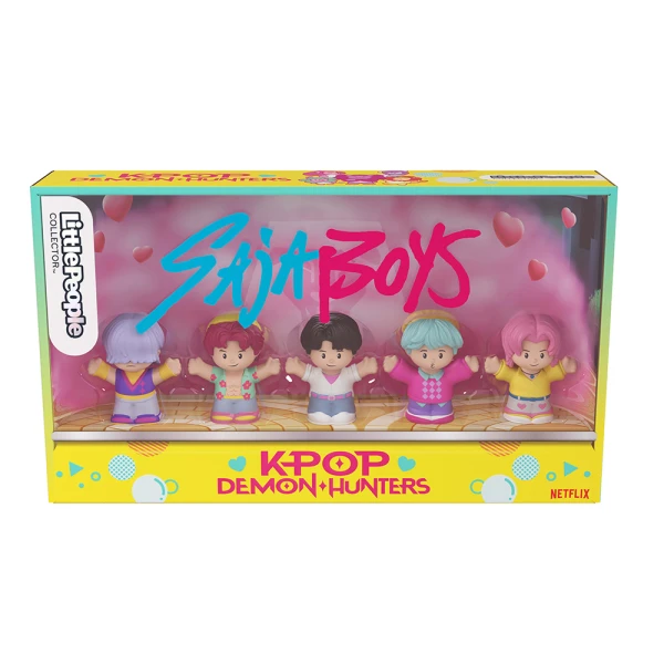 FISHER PRICE LITTLE PEOPLE ΣΕΤ ΜΕ ΣΥΛΛΕΚΤΙΚΕΣ ΦΙΓΟΥΡΕΣ K-POP DEMON HUNTERS SAJA BOYS