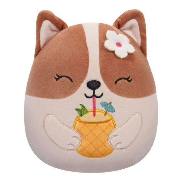SQUISHMALLOWS ΛΟΥΤΡΙΝΟ 13 εκ. W11 - REGINA THE BROWN & WHITE CORGI