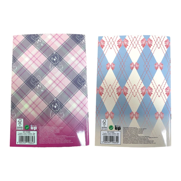 BACK ME UP ΤΕΤΡΑΔΙΟ ΚΑΡΦΙΤΣΑ 17Χ25 40 ΦΥΛΛΑ SCOTCH BEAR & SCOTCH DOG - 2 ΣΧΕΔΙΑ