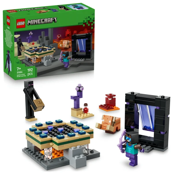 LEGO® MINECRAFT® ΤΑΞΙΔΙ ΣΤΑ ΈΓΚΑΤΑ & ΣΤΗΝ ΠΥΛΗ ΤΟΥ ΤΕΛΟΥΣ
