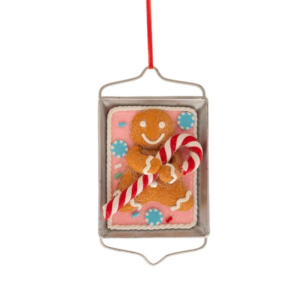 ΧΡΙΣΤΟΥΓΕΝΝΙΑΤΙΚΟ ΚΡΕΜΑΣΤΟ ΣΤΟΛΙΔΙ GINGERBREAD ΣΕ ΠΙΑΤΟ 6Χ10 ΕΚ