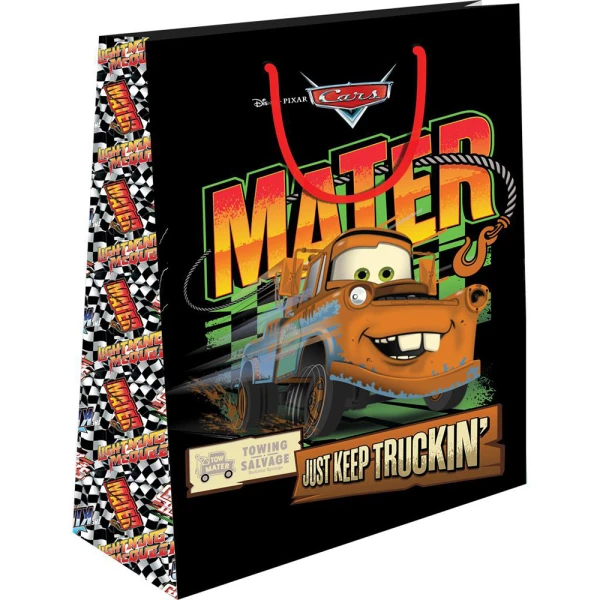 PAPER GIFT BAG 18X11X23 cm CARS - 2 DESIGNS