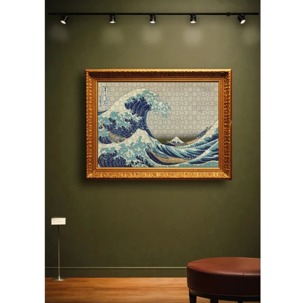LISCIANI PUZZLE 500 pcs AND BOOKMARKS HOKUSAI THE GREAT WAVE