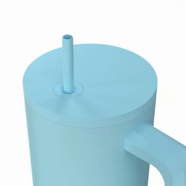 ESTIA HOME ART ΘΕΡΜΟΣ STRAW TUMBLER XL 900ml - ARCTIC