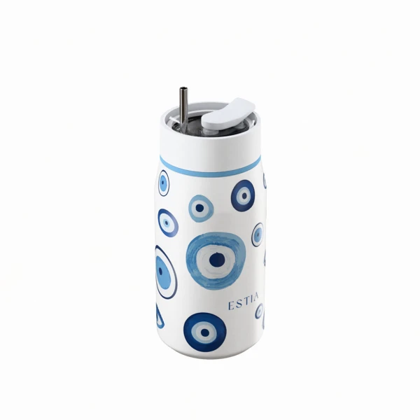 ESTIA HOME ART ΘΕΡΜΟΣ LENS SAVE THE AEGEAN 360ml SPIRIT OF LUCK