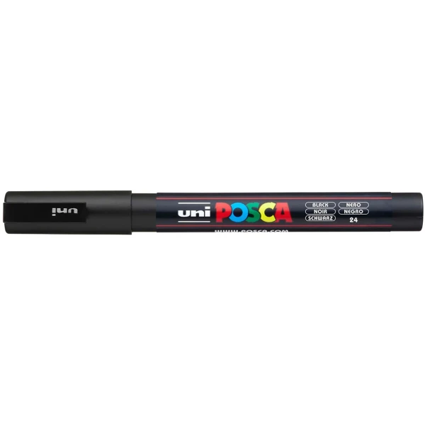 POSCA ΜΑΡΚΑΔΟΡΟΣ PC-3M 0.9-1.3mm - ΜΑΥΡΟ