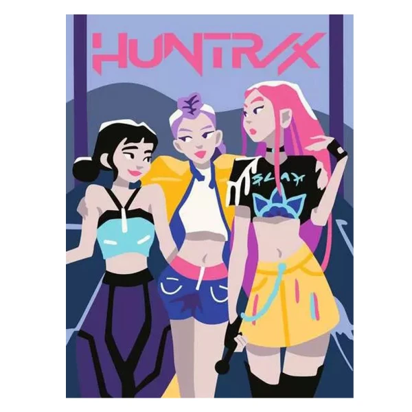 RAVENSBURGER PAINTING BY NUMBERS CREART K-POP DEMON HUNTERS HUNTRIX