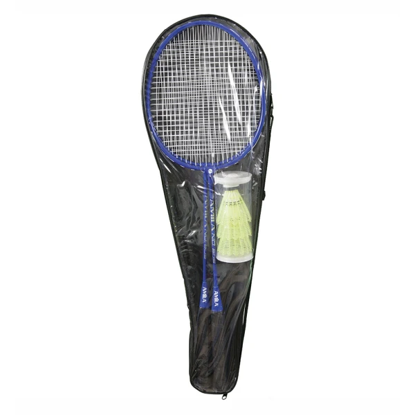 AMILA SET OF 2 METAL BADMINTON RACKETS AND 3 BALLS