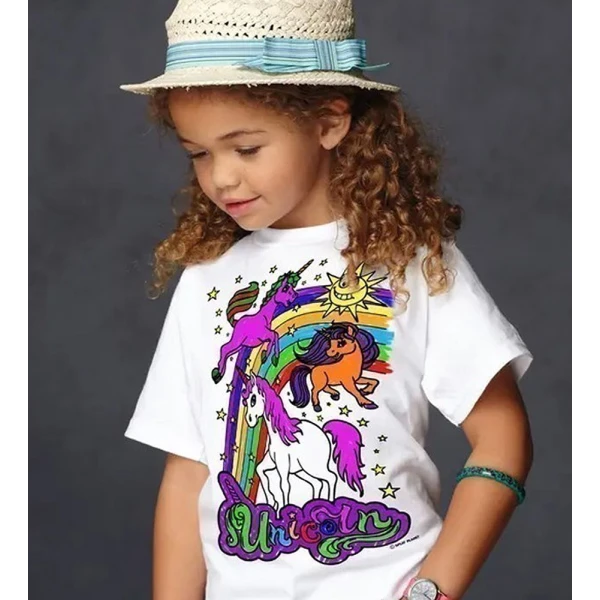 SPLAT PLANET ΠΛΕΝΟΜΕΝΟ T-SHIRT ΖΩΓΡΑΦΙΚΗΣ UNICORN ΜΕ ΜΑΡΚΑΔΟΡΟΥΣ (3-4 ΕΤΩΝ)