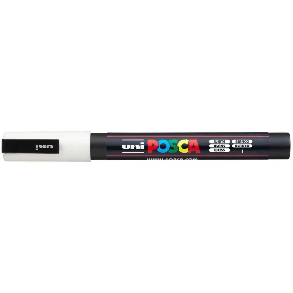 POSCA MARKER PC-3M 0.9-1.3mm - WHITE