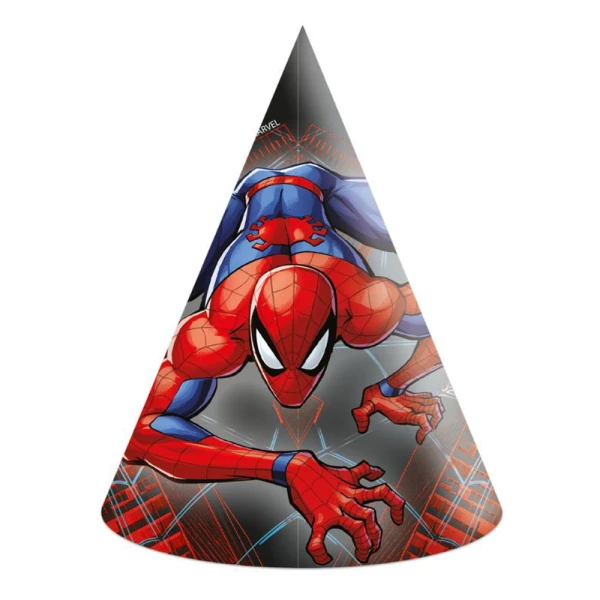 ΧΑΡΤΙΝΑ ΚΑΠΕΛΑΚΙΑ 6 τεμ. SPIDERMAN WORLD OF WEB