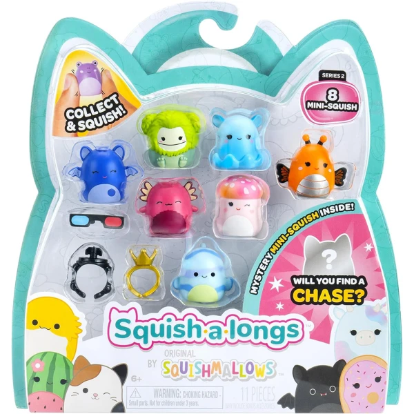 SQUISH-A-LONGS SQUISHMALLOWS ΣΕΤ 8 τεμ. W2 ΦΙΓΟΥΡΕΣ & ΑΞΕΣΟΥΑΡ