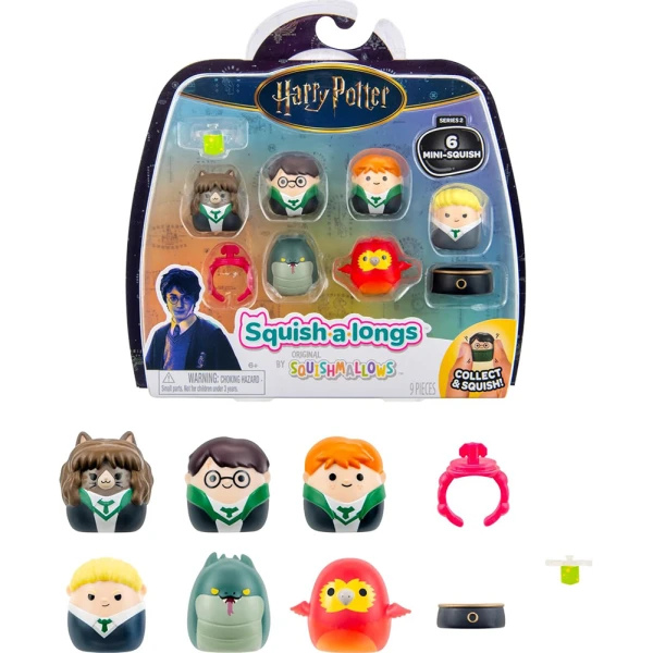 SQUISH-A-LONGS HARRY POTTER ΣΕΤ 6 τεμ. ΦΙΓΟΥΡΕΣ & ΑΞΕΣΟΥΑΡ