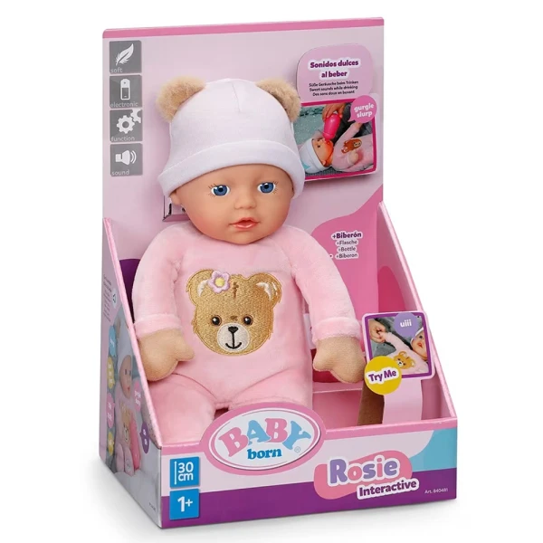 ZAPF CREATION BABY BORN ΔΙΑΔΡΑΣΤΙΚΗ ΚΟΥΚΛΑ ROSIE 30 cm ΜΕ ΗΧΟΥΣ
