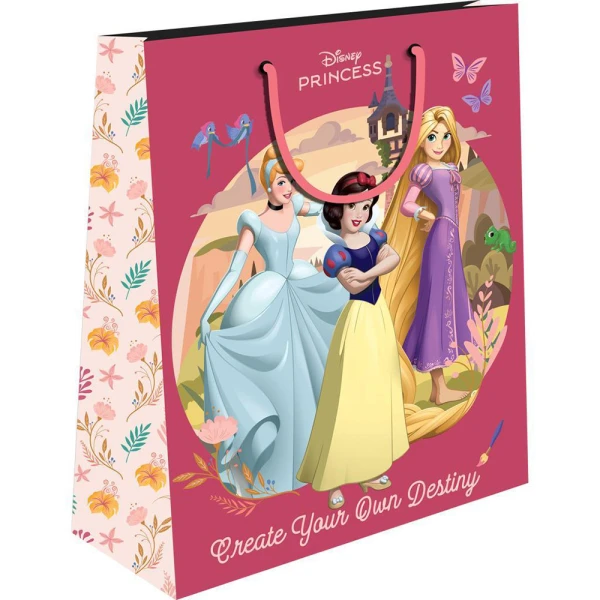 ΧΑΡΤΙΝΗ ΣΑΚΟΥΛΑ ΔΩΡΟΥ 33X12X45 εκ. PRINCESS  & ARIEL - 2 ΣΧΕΔΙΑ
