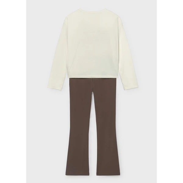 MAYORAL SET LEGGINGS BROWN