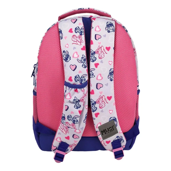 MUST TEAM ΤΣΑΝΤΑ ΠΛΑΤΗΣ 32X18X43 εκ. ΜΕ 3 ΘΗΚΕΣ STITCH & ANGEL