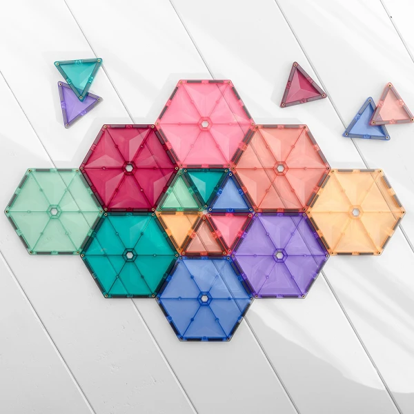 CONNETIX ΜΑΓΝΗΤΙΚΑ ΤΟΥΒΛΑΚΙΑ PASTEL GEOMETRY PACK 40 τεμ.