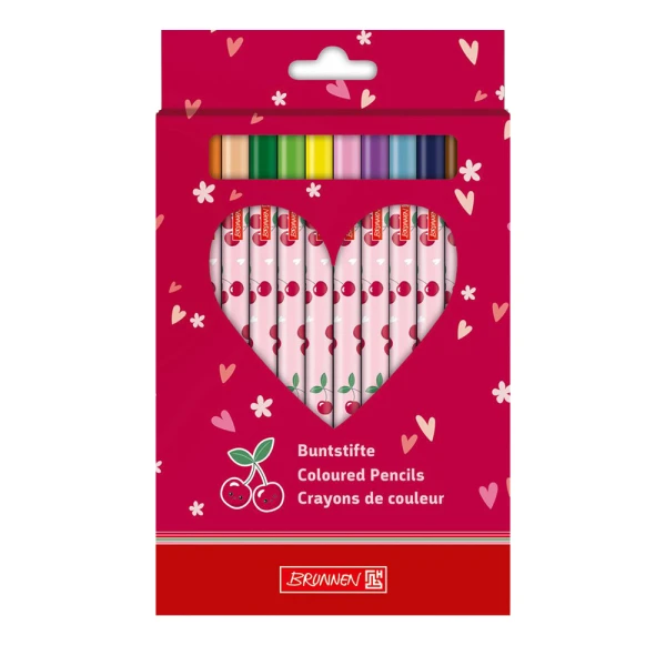 BRUNNEN JUMBO COLOURED PENCILS 12 COLOURS – FRUITY LOVE