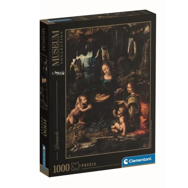 CLEMENTONI ΠΑΖΛ MUSEUM COLLECTION LEONARDO DA VINCI Η ΠΑΝΑΓΙΑ ΤΩΝ ΒΡΑΧΩΝ 1000 ΤΜΧ