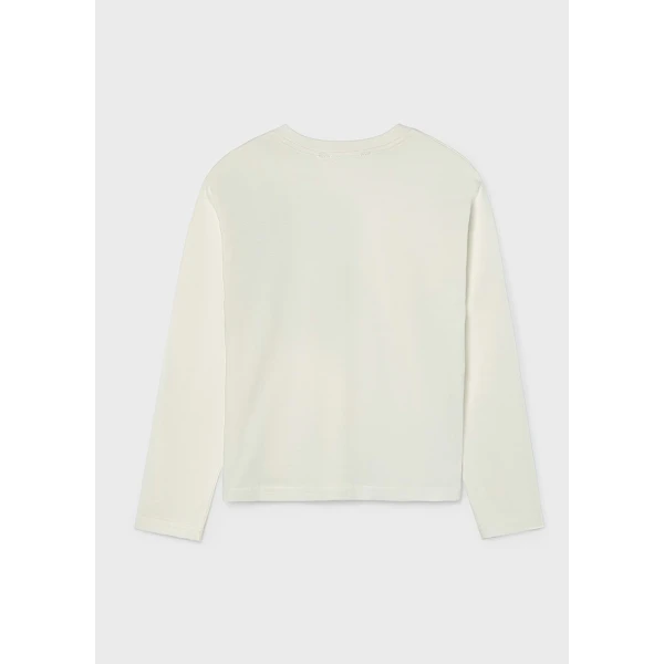 MAYORAL T-SHIRT ΜΑΚΡΥΜΑΝΙΚΟ ΤΣΕΠΗ ΚΡΕΜ