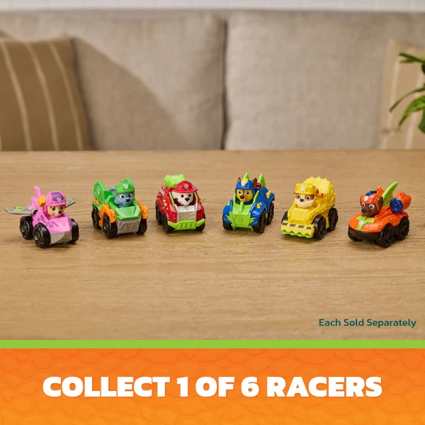 PAW PATROL DINO MOVIE PUP SQUAD RACERS - 6 ΣΧΕΔΙΑ