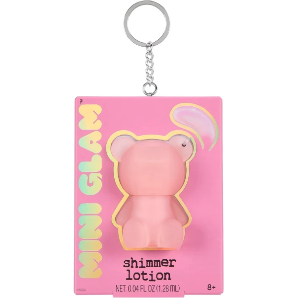 MINI GLAM COSMETIC BEAR SHIMMER LOTION - ΡΟΖ