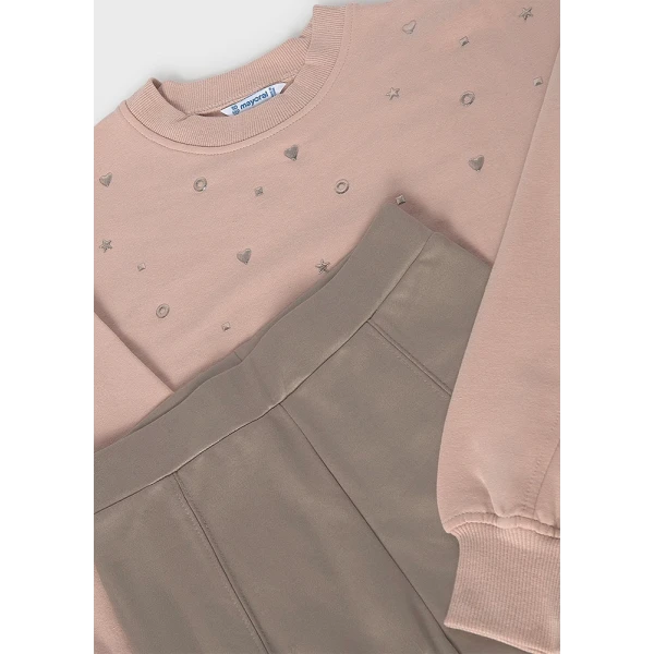 MAYORAL ΣΕΤ ΚΟΛΑΝ FLEECE ΚΑΦΕ ΑΝΟΙΧΤΟ