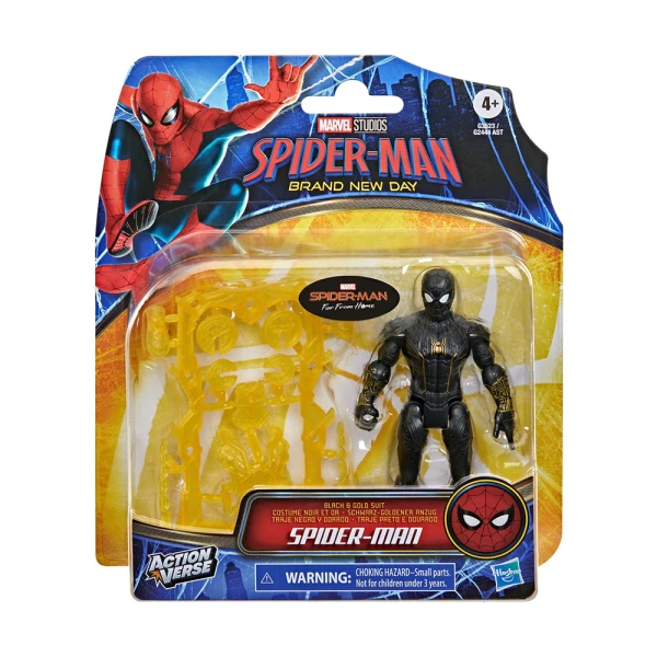 MARVEL SPIDER-MAN BRAND NEW DAY FIGURE SPIDERMAN BLACK & GOLD SUIT