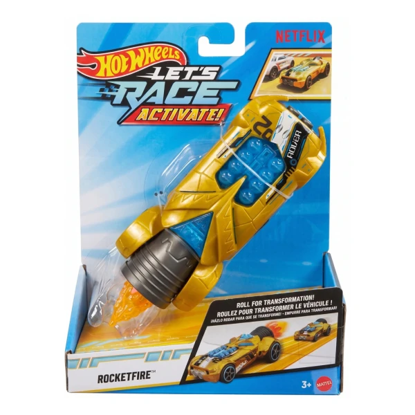 HOT WHEELS ΑΥΤΟΚΙΝΗΤΑΚΙΑ 1:32 LETS RACE ACTIVATE - ROCKETFIRE