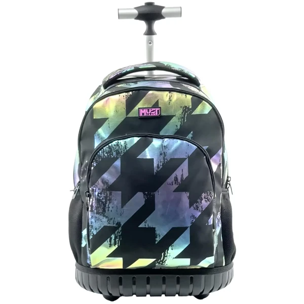 MUST TEAM SCHOOL TROLLEY BACKPACK 31Χ22Χ45 cm 3 CASES HOLOGRAM COLOURS