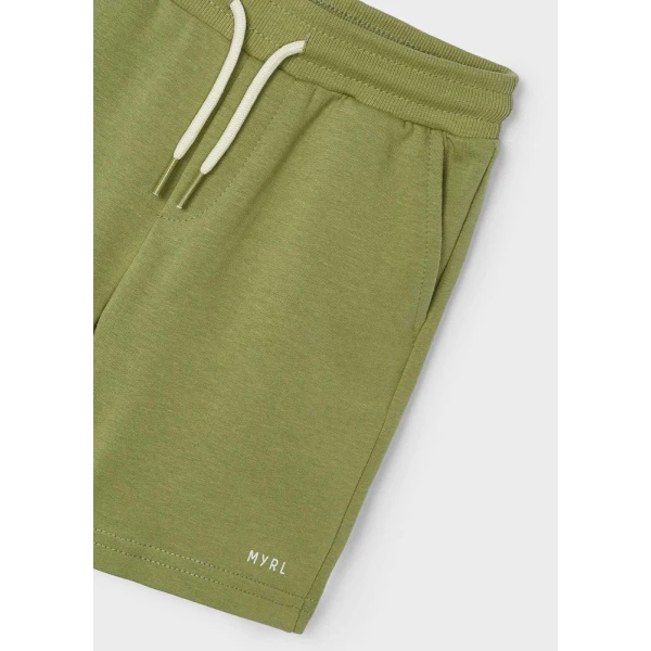 MAYORAL BERMUDA SHORTS SWEATSHIRT BASIC GREEN