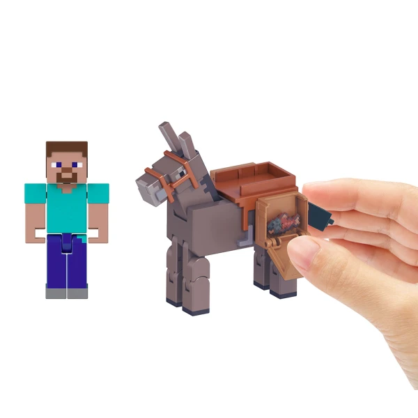 MINECRAFT ΣΕΤ 2 ΦΙΓΟΥΡΕΣ - STEVE & DONKEY