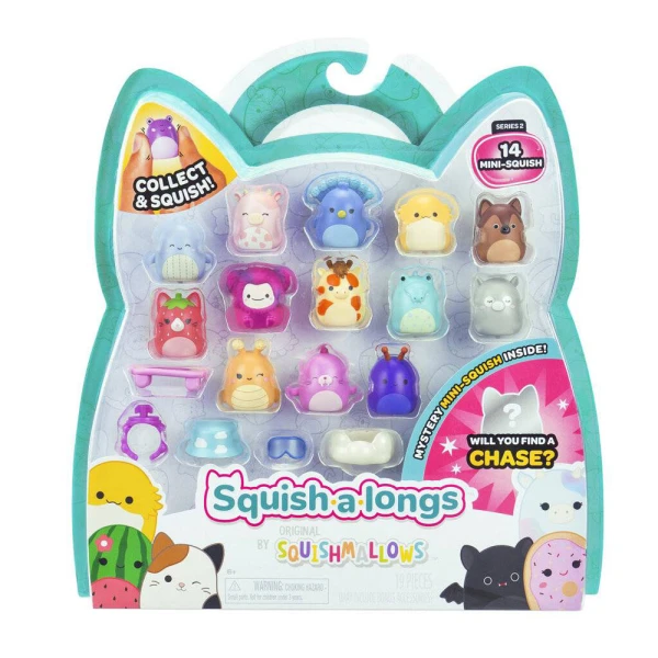 SQUISH-A-LONGS SQUISHMALLOWS ΣΕΤ 14 τεμ. W2 ΦΙΓΟΥΡΕΣ & ΑΞΕΣΟΥΑΡ