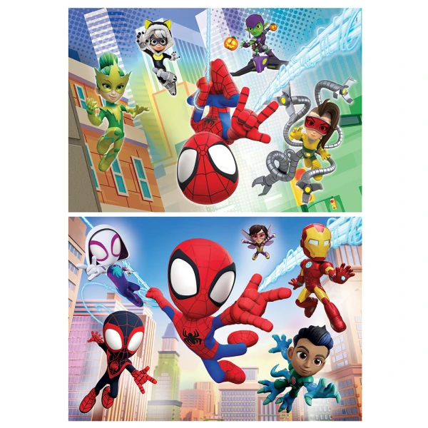 CLEMENTONI ΠΑΙΔΙΚΟ ΠΑΖΛ SUPER COLOR MARVEL SPIDEY ΚΑΙ ΟΙ ΑΠΙΘΑΝΟΙ ΦΙΛΟΙ ΤΟΥ 2X60 τμχ